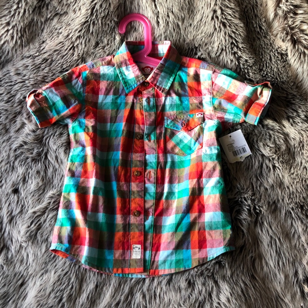 APPAMAN TODDLER BOYS BUTTON DWN SHIRT-NEW W/TAGS